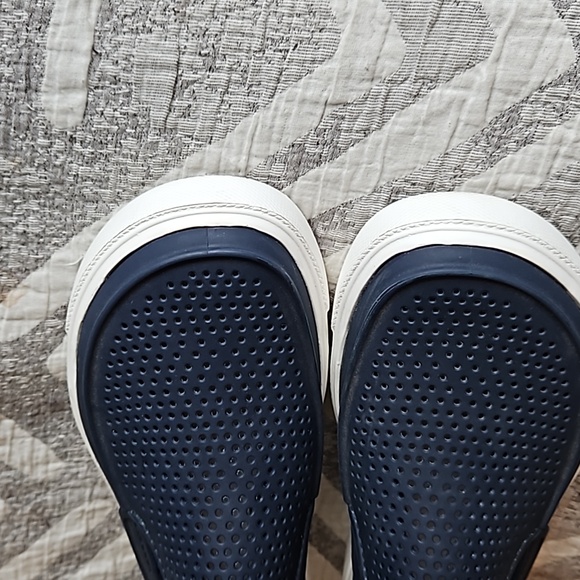Crocs Citilane Roka Blue White Rubber junior size 3 comfort lightweight NWOT - Picture 8 of 10
